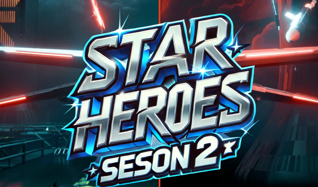 Grafika przedstawia napis z gry Star Heroes