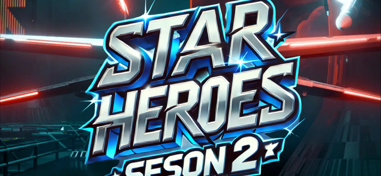 Grafika przedstawia napis z gry Star Heroes