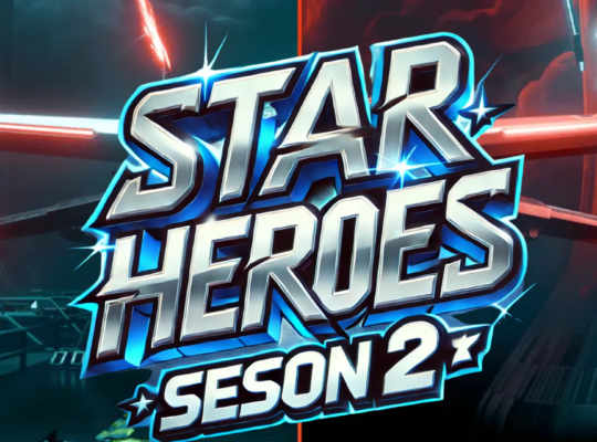 Grafika przedstawia napis z gry Star Heroes