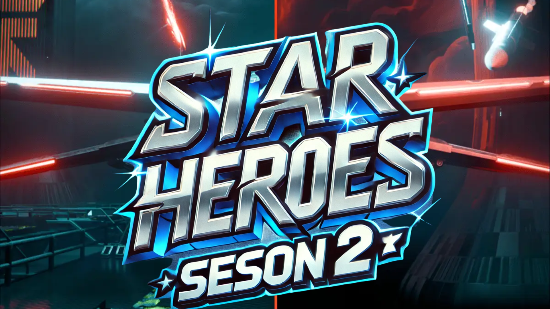 Grafika przedstawia napis z gry Star Heroes