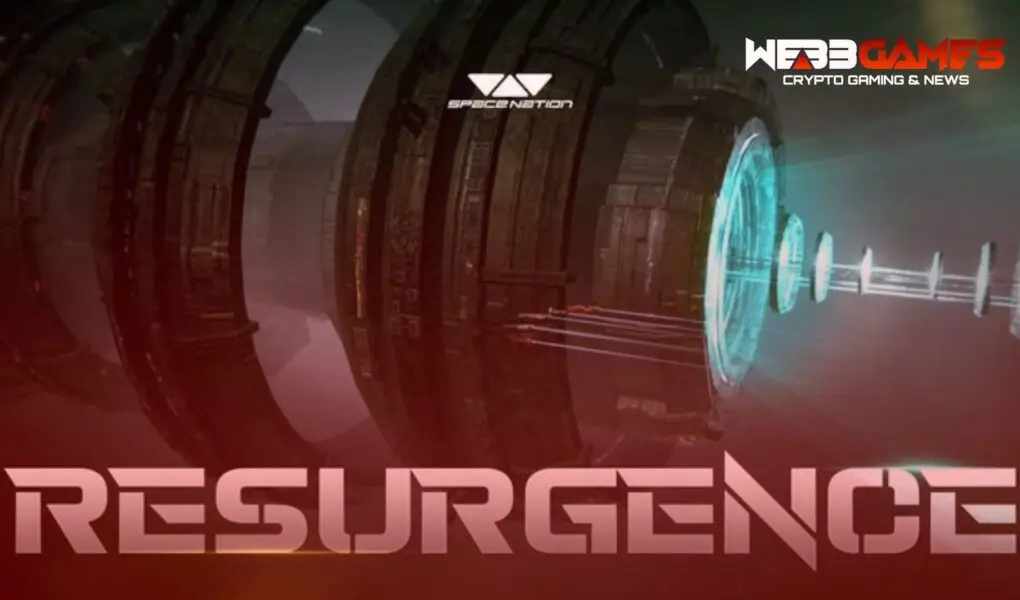 Logo SpaceNation na tle nowego galaktycznego środowiska ANSZU Frontline z napisem "Resurgence – nowy sezon już 10 lipca 2025".