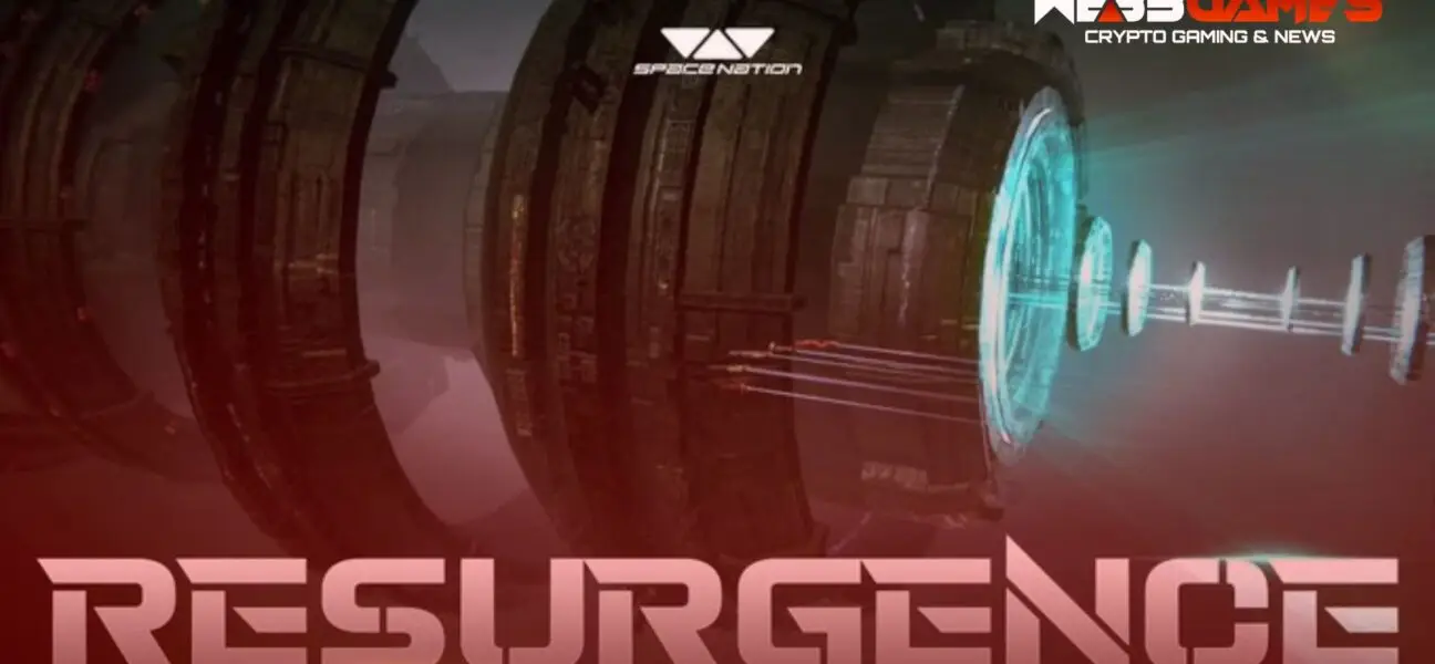 Logo SpaceNation na tle nowego galaktycznego środowiska ANSZU Frontline z napisem "Resurgence – nowy sezon już 10 lipca 2025".