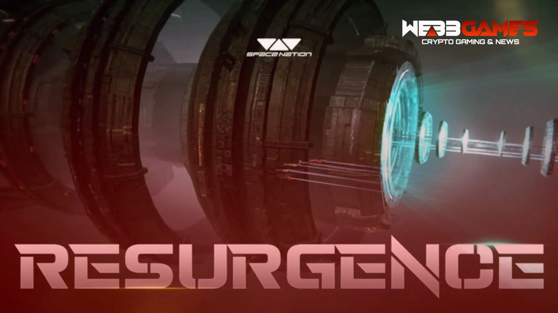 Logo SpaceNation na tle nowego galaktycznego środowiska ANSZU Frontline z napisem "Resurgence – nowy sezon już 10 lipca 2025".