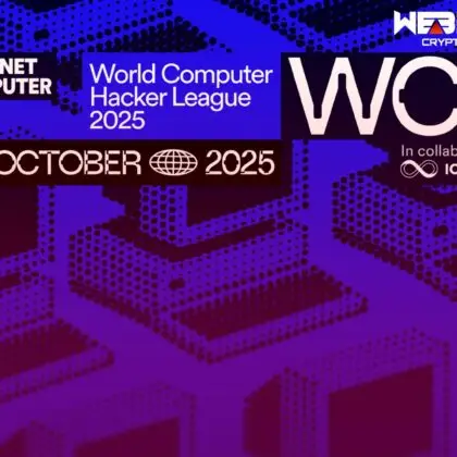 Schemat warstwowej architektury Internet Computer, pokazujący infrastrukturę węzłów, replik i canisterów.